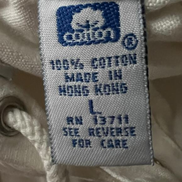 Vintage Marsh Landing White Hooded Shirt Jacket – 100% Cotton – Size L - Picture 7 of 8